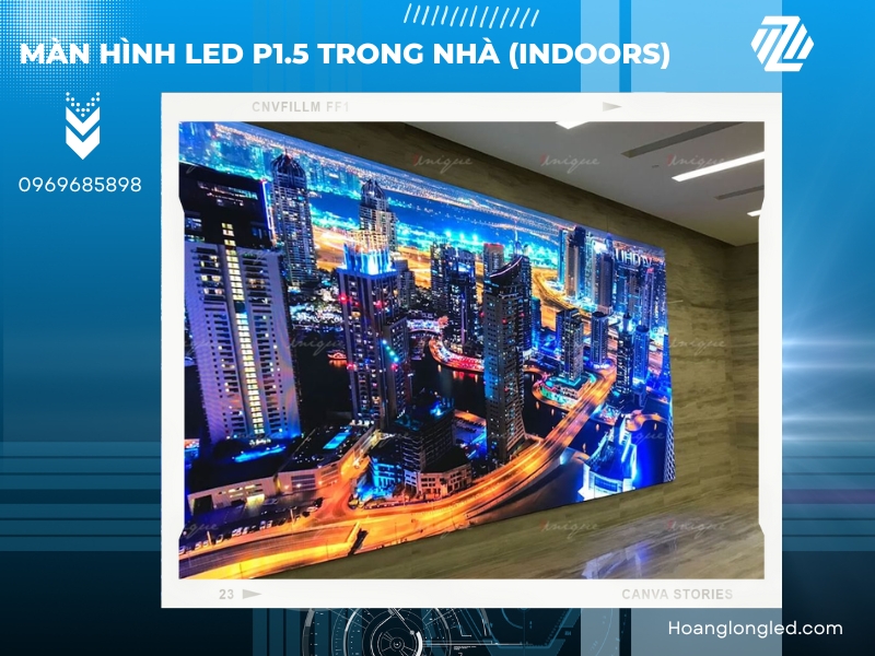 Điểm ảnh trên 1m vuông của màn hình LED trong nhà