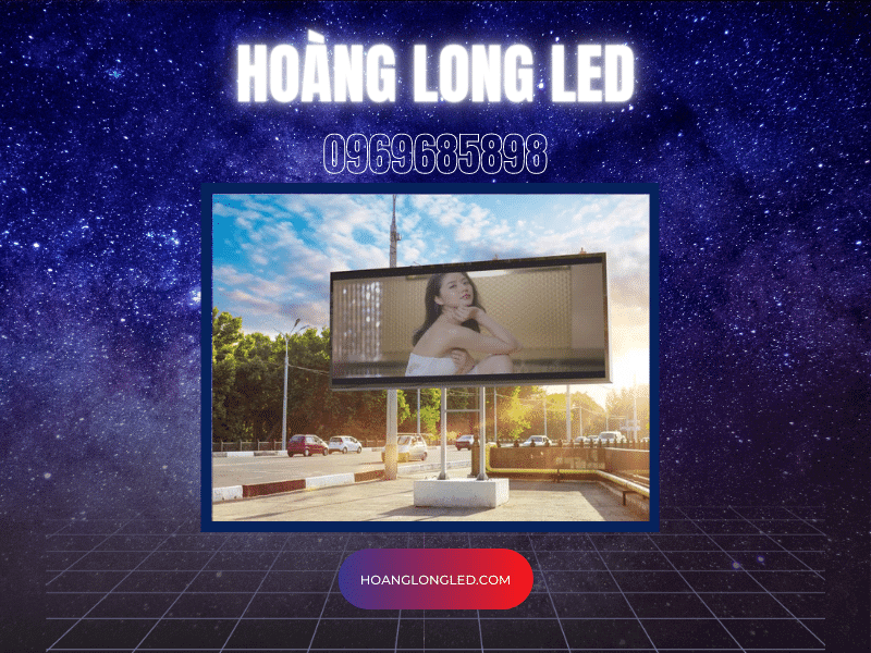Màn hình LED ngoài trời có trụ cột