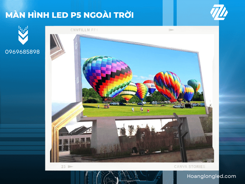 Giải trí tuyệt vời với màn hình LED P5 ngoài trời. Giải trí tuyệt vời với màn hình LED P5 ngoài trời.