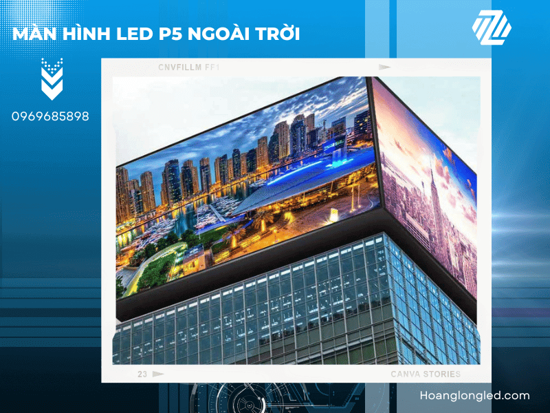 Một trải nghiệm thị giác độc đáo với màn hình LED P5 ngoài trời. Một trải nghiệm thị giác độc đáo với màn hình LED P5 ngoài trời.