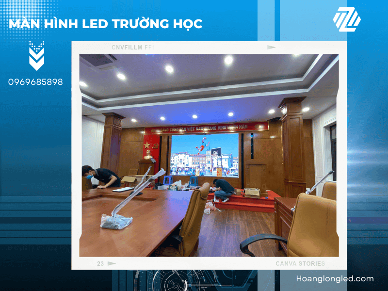 Không gian hiện đại, thông minh với màn hình LED chất lượng cao.