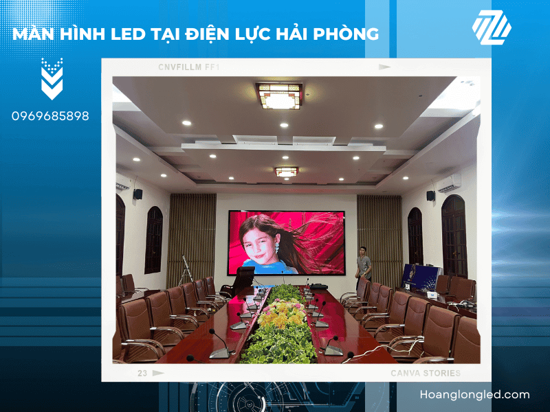 Hoàng Long LED thiết kế, thi công lắp đặt màn hình LED tại điện lực Hải Phòng
