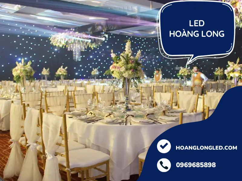 Màn hình LED biến tiệc cưới thành một trải nghiệm độc đáo.