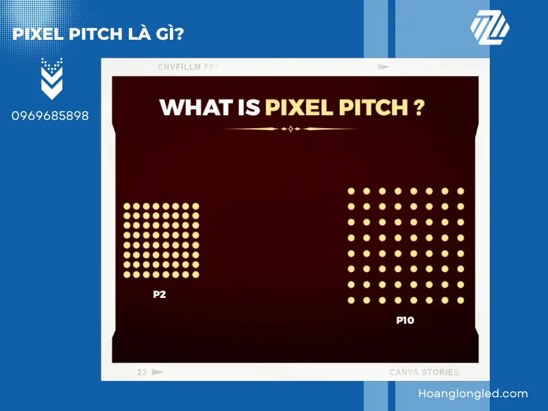 Khoảng cách nhỏ, ảnh hưởng lớn! Cảm nhận sự khác biệt với Pixel Pitch.