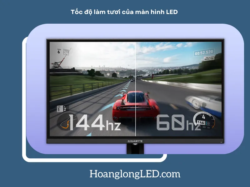 Trải nghiệm hình ảnh hoàn hảo - đó là lợi ích của tốc độ làm mới. Trải nghiệm hình ảnh hoàn hảo - đó là lợi ích của tốc độ làm mới.