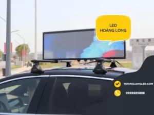 Quảng cáo màn hình LED trên nóc xe Taxi