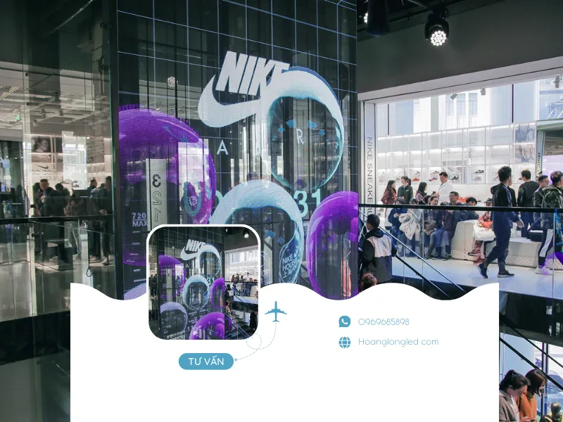 Màn hình LED tương tác trong suốt và câu chuyện truyền tải thông điệp “Just do it” của Nike