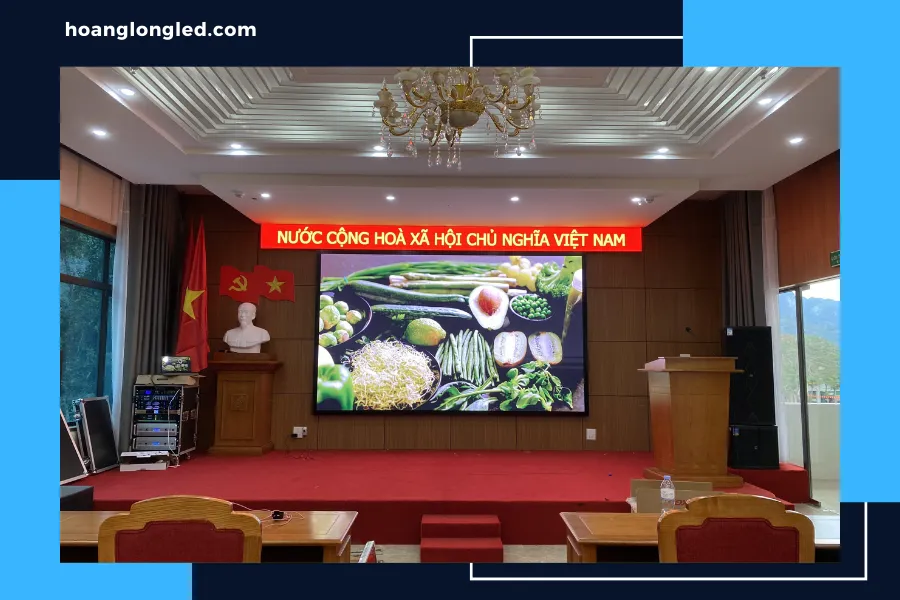 Hoàng Long LED thi công hệ thống màn hình LED P2.5 Ngân Hàng Vietinbank tỉnh Bắc Ninh