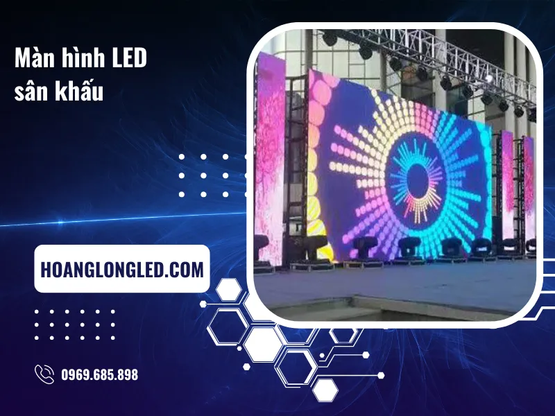 Không gian sân khấu rực rỡ với màn hình LED đa chiều. Không gian sân khấu rực rỡ với màn hình LED đa chiều.