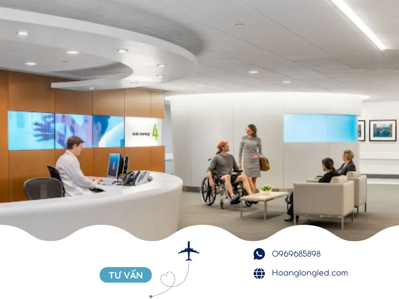 Màn hình LED lắp đặt linh hoạt ở nhiều vị trí, từ sảnh chờ đến phòng họp và khu vực thang máy. Màn hình LED lắp đặt linh hoạt ở nhiều vị trí, từ sảnh chờ đến phòng họp và khu vực thang máy.