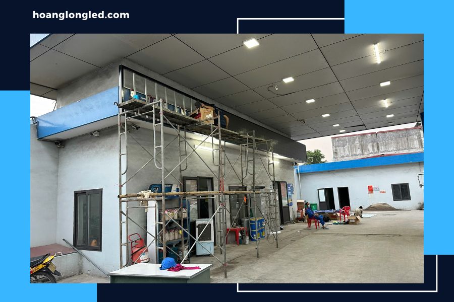 Hoàng Long LED thi công màn hình LED tại cây xăng Đình Vũ Hải Phòng