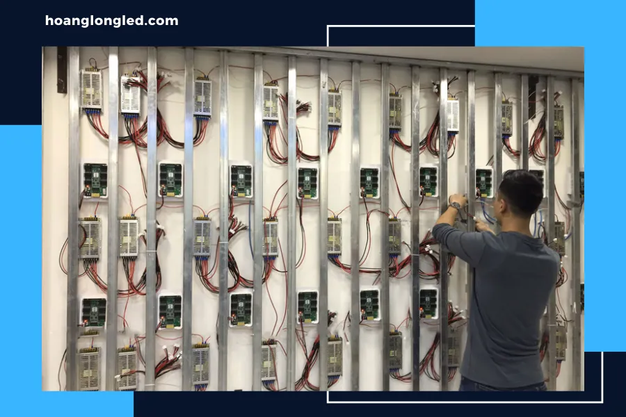 Quy trình thi công, lắp đặt và cài đặt màn hình LED di động