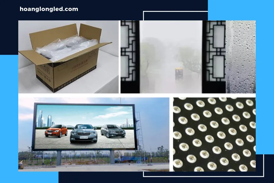 Hút ẩm màn hình LED đang sử dụng