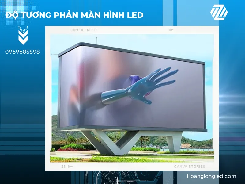 Ánh sáng môi trường không còn là trở ngại với màn hình LED độ tương phản cao. Ánh sáng môi trường không còn là trở ngại với màn hình LED độ tương phản cao.