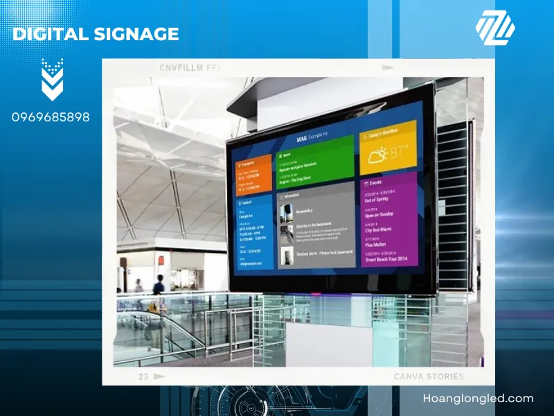 Kết nối khách hàng ngay lập tức với thông điệp sáng tạo từ Digital Signage. Kết nối khách hàng ngay lập tức với thông điệp sáng tạo từ Digital Signage.