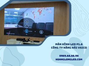 LED Hoàng Long thi công Màn hình led P1.86 tại phòng họp trực tuyến Công ty Hàng Hải VSico