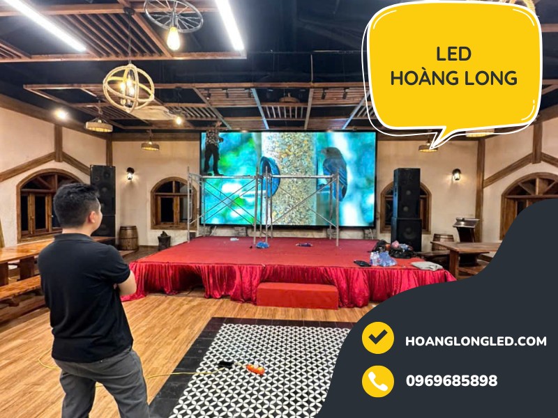 Hoàng Long LED thi công 12m2 màn hình led Q2.5 Qiangli Pro Thiên Đường Bảo Sơn