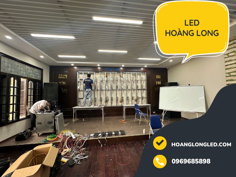 Màn hình led Q1.8 lắp Công ty Bê tông Việt Đức