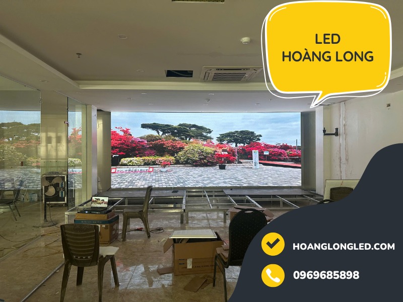 LED Hoàng Long Thi Công 20m2 Màn Hình LED P2.5 tại Khách Sạn Tuấn Anh, Cửa Lò, Nghệ An