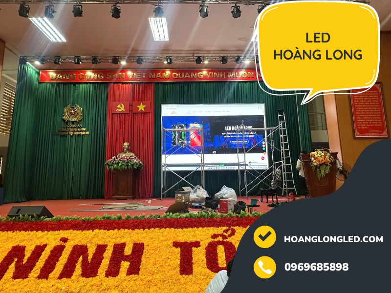 LED Hoàng Long thi công 30m2 P5 ngoài trời trường tại trường tiểu học Time School Khai Sơn, Long Biên, Hà Nội