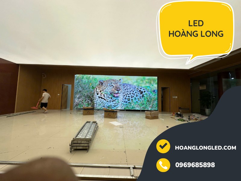 Hoàng Long LED Thi Công 20m² Màn Hình LED P2 Tại Công Ty Máy Động Lực VEAM