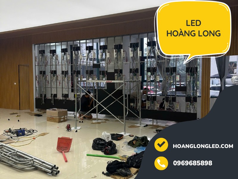 Hoàng Long LED Thi Công 20m² Màn Hình LED P2 Tại Công Ty Máy Động Lực VEAM