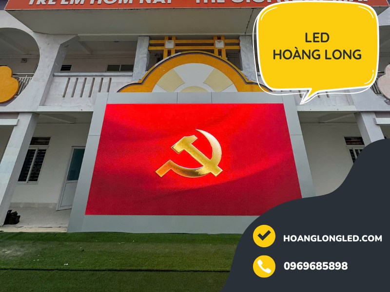 Hoàng Long LED Thi Công 25m² Màn Hình LED Q3 Qiangli Tại Trường THCS Kim Chung, Đông Anh, Hà Nội
