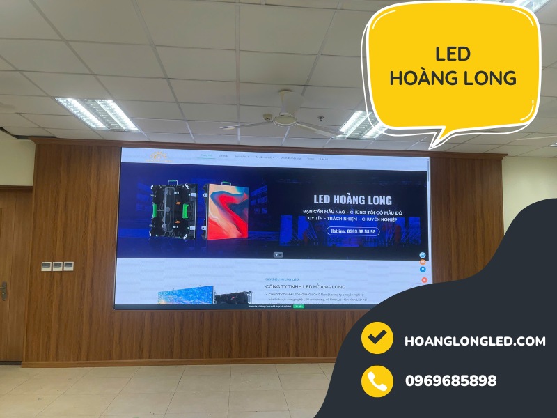 Hoàng Long LED Thi Công 15m² Màn Hình LED P2 (P2 LED Display) Tại Học Viện Ngân Hàng - 12 Chùa Bộc: Bước Tiến Mới Trong Công Nghệ Hiển Thị Giáo Dục
