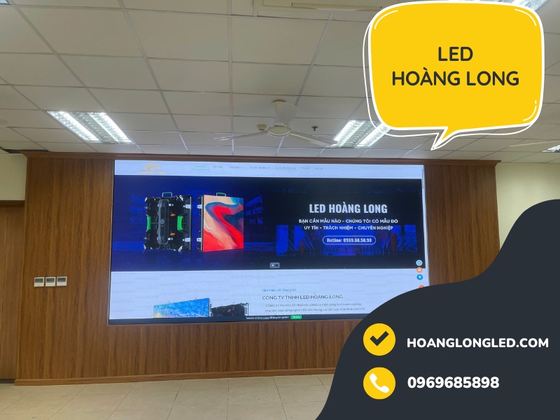 Hoàng Long LED Thi Công 15m² Màn Hình LED P2 (P2 LED Display) Tại Học Viện Ngân Hàng - 12 Chùa Bộc: Bước Tiến Mới Trong Công Nghệ Hiển Thị Giáo Dục