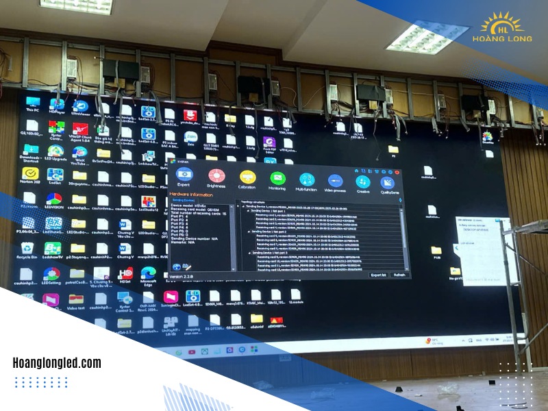 Hoàng Long LED Thi Công 35m² Màn Hình LED P2.5 (P2.5 LED Display) Tại Hải Quan Hà Giang