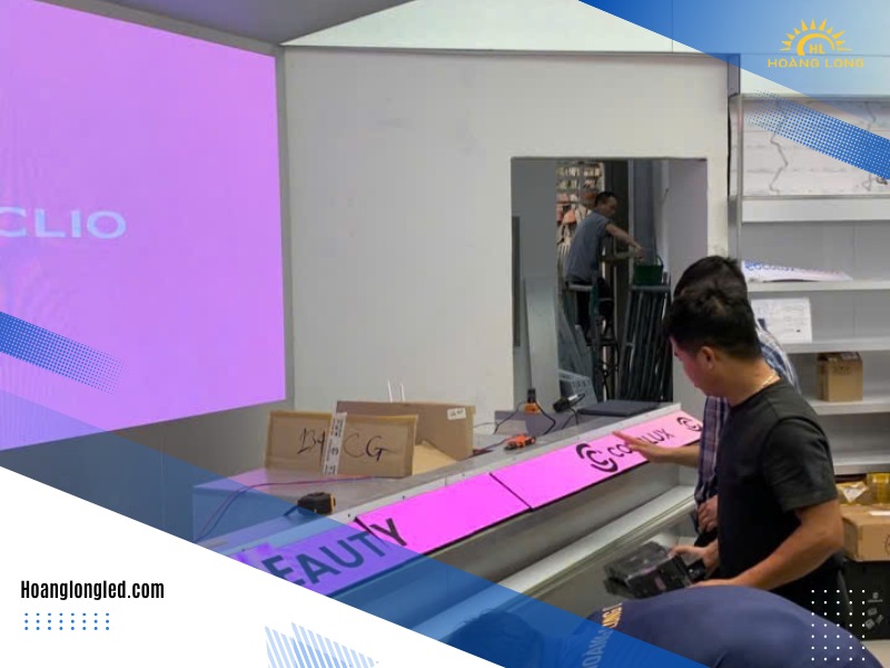 Hoàng Long LED Thi Công 38m² Màn Hình LED P2.5 (P2.5 LED Display) Trong Nhà Và Ngoài Trời Tại Cocolux 134 Cầu Giấy: Giải Pháp Hiển Thị Tiên Tiến Cho Ngành Bán Lẻ Mỹ Phẩm