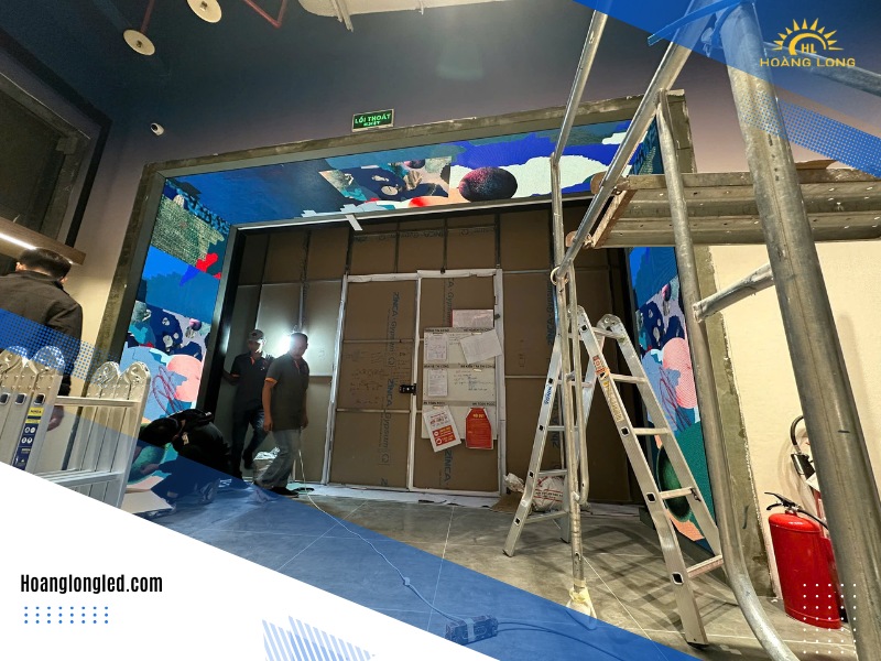 Hoàng Long LED thi công màn hình LED P3 Indoors trong Lotte Tây Hồ Hà Nội