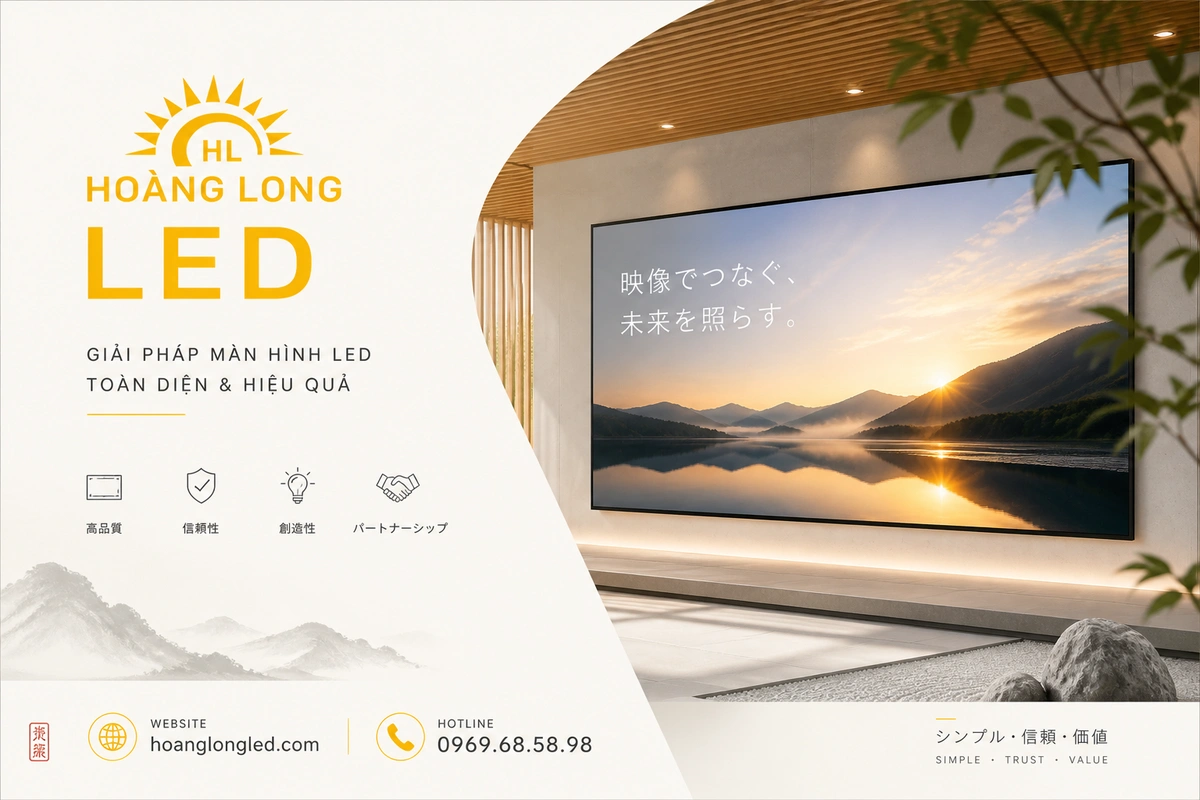 Tối Ưu Hóa Truyền Thông Thị Giác Kỷ Nguyên 4.0: Hoàng Long LED - Đối Tác Tích Hợp Hệ Thống Màn Hình LED Chuyên Nghiệp Số 1 Việt Nam