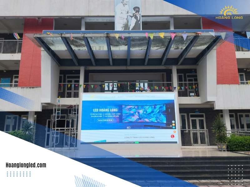 Hoàng Long LED Thi công màn hình phòng họp, màn hình LED P3 ngoài trời 30m² và hệ thống âm thanh ngoài trời tại Trường THCS Tiền Yên (3) Hoàng Long LED Thi công màn hình phòng họp, màn hình LED P3 ngoài trời 30m² và hệ thống âm thanh ngoài trời tại Trường THCS Tiền Yên (3)
