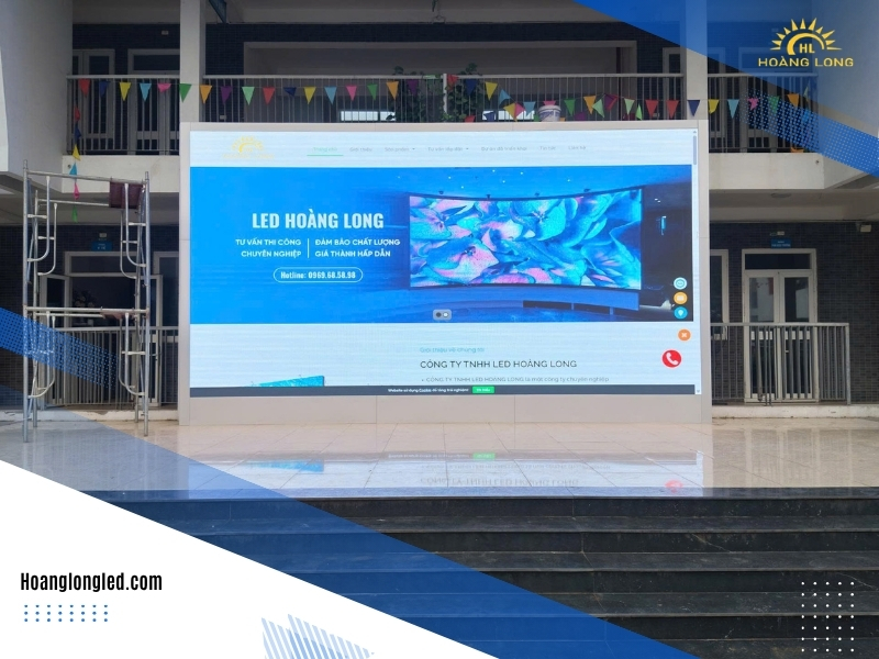 Hoàng Long LED Thi công màn hình phòng họp, màn hình LED P3 ngoài trời 30m² và hệ thống âm thanh ngoài trời tại Trường THCS Tiền Yên (4) Hoàng Long LED Thi công màn hình phòng họp, màn hình LED P3 ngoài trời 30m² và hệ thống âm thanh ngoài trời tại Trường THCS Tiền Yên (4)