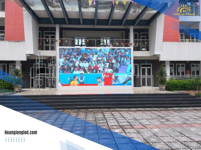 Hoàng Long LED Thi công màn hình phòng họp, màn hình LED P3 ngoài trời 30m² và hệ thống âm thanh ngoài trời tại Trường THCS Tiền Yên (6) Hoàng Long LED Thi công màn hình phòng họp, màn hình LED P3 ngoài trời 30m² và hệ thống âm thanh ngoài trời tại Trường THCS Tiền Yên (6)