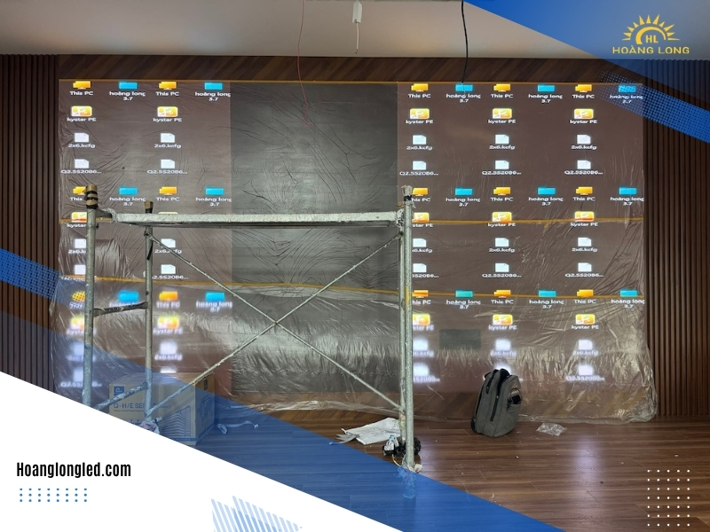 Thi công màn hình LED P2, hệ thống họp trực tuyến và âm thanh âm trần tại Trung tâm Định giá tài sản BIDV – 545 Nguyễn Văn Cừ