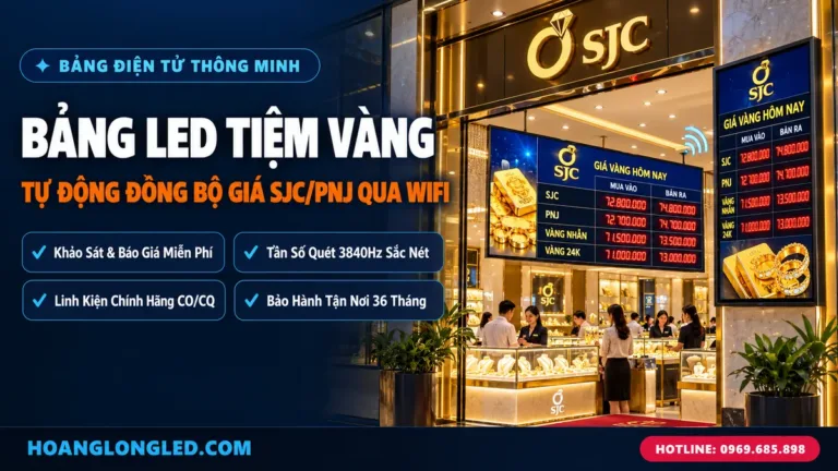 bang dien tu led tiem vang dong bo gia vang sjc wifi hoanglongled