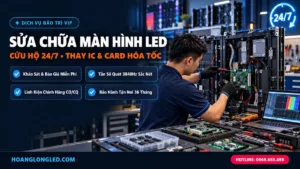 dich vu sua chua man hinh led thay ic card dieu khien hoanglongled