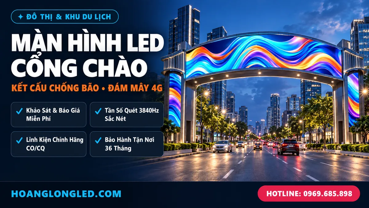 man hinh led cong chao do thi ket cau chong bao hoanglongled