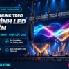 thiet ke khung treo man hinh led trung tam tiec cuoi hoanglongled