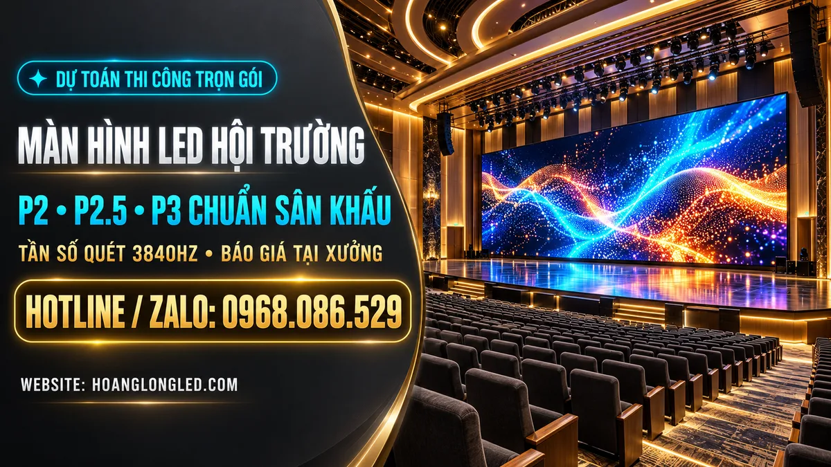 bao gia thi cong man hinh led hoi truong tron goi