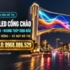 man hinh led cong chao do thi