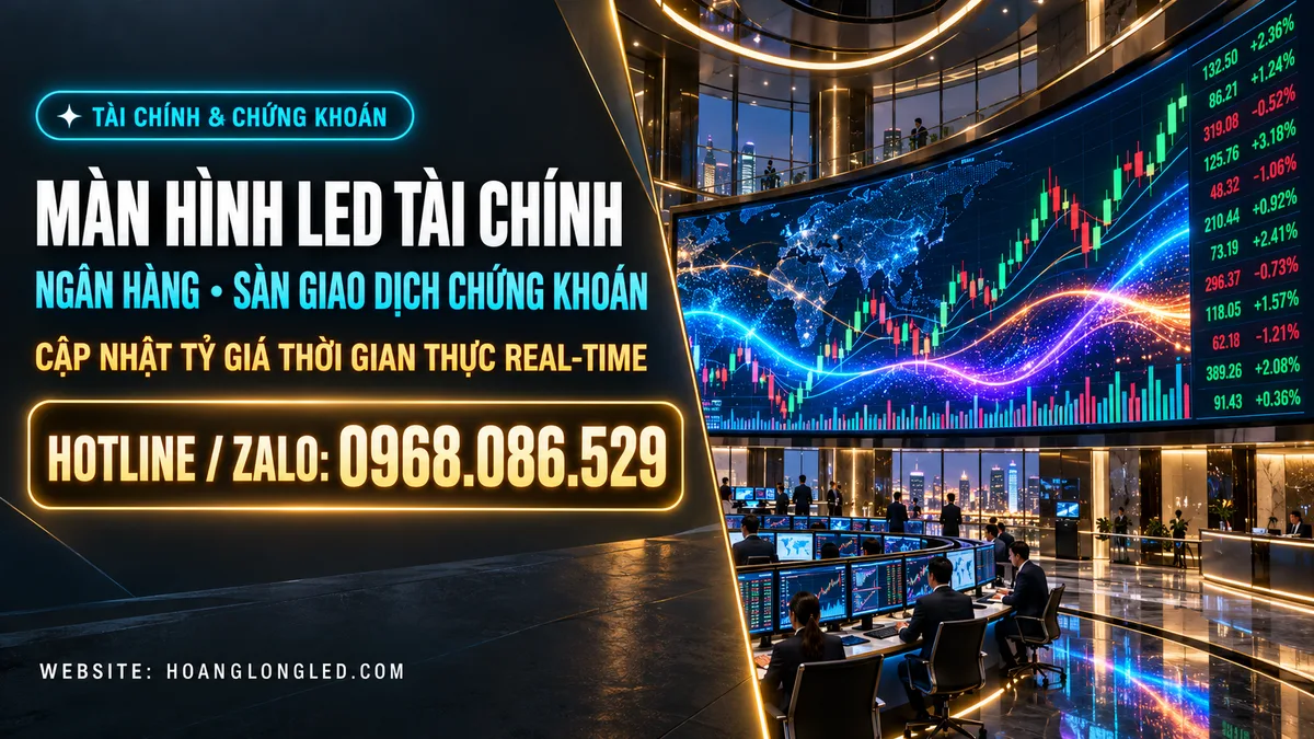 man hinh led ngan hang san chung khoan