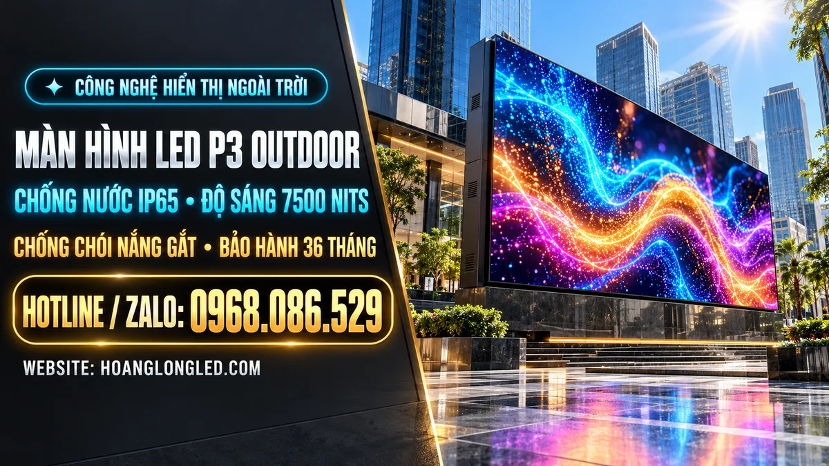 man hinh led ngoai troi p3 chong nuoc ip65