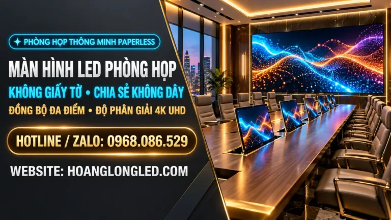 man hinh led phong hop khong giay to paperless branded v2