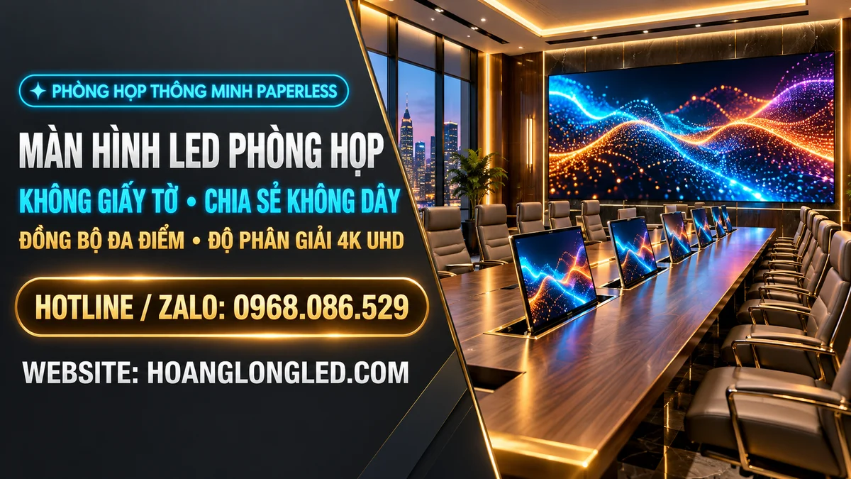 man hinh led phong hop khong giay to paperless branded v2