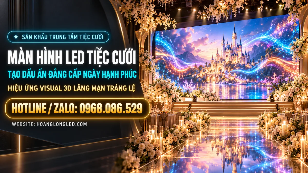 man hinh led san khau tiec cuoi hoi nghi