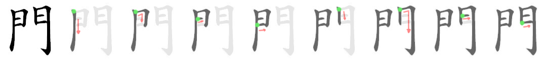 Bộ thủ 169 - 門 (门) - Bộ MÔN