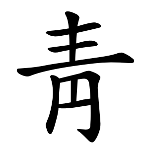 Bộ thủ 174 - 青 (靑) - Bộ THANH